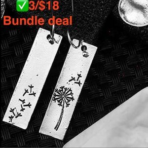 ✅ 3/$18 🆕 Bohemian Dandelion hook Drop Dangle Earrings